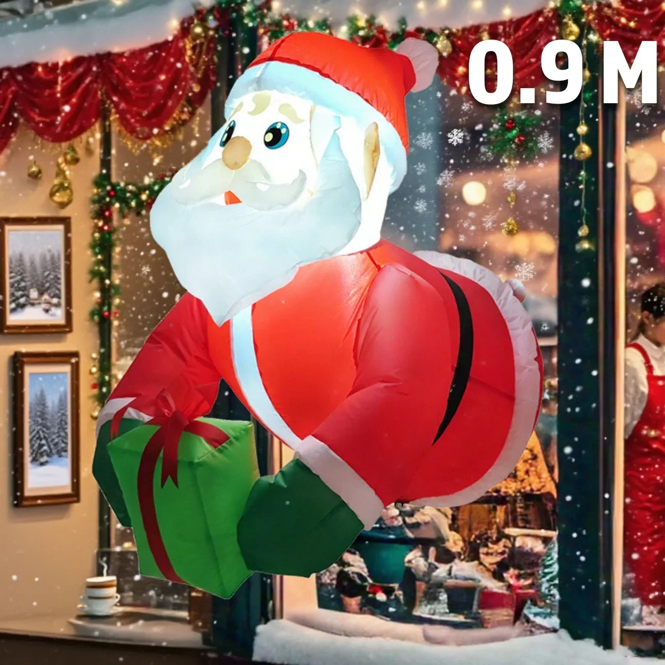 210cm Nutcracker Soldier inflatables Blow Up Christmas Decoration 2025 Home Yard Garden Outdoor Party Xmas Decor